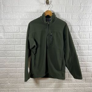Patagonia Men's Synchilla Fleece Pullover 1/4 zip Green Medium